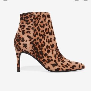 Express Leopard Print Ankle Booties THIN HEEL BOOTIES Size 7